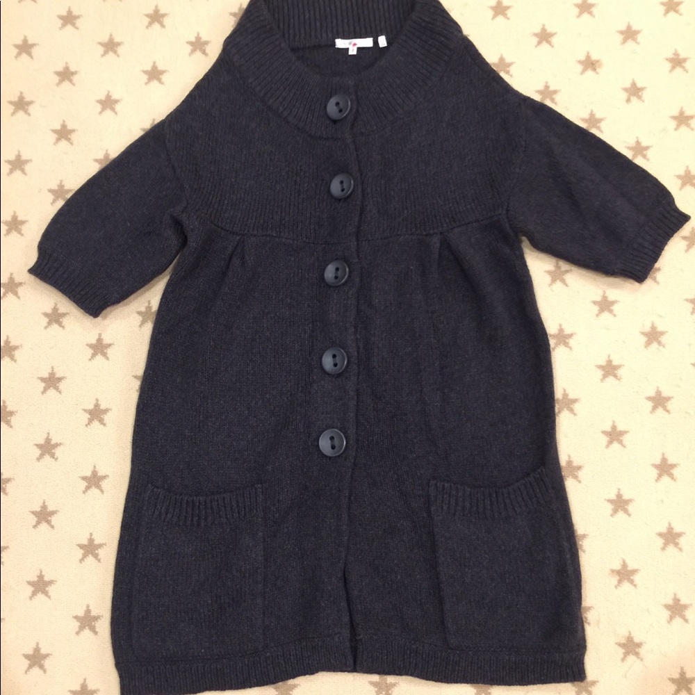 Vince Long Sweater with Short Sleeves